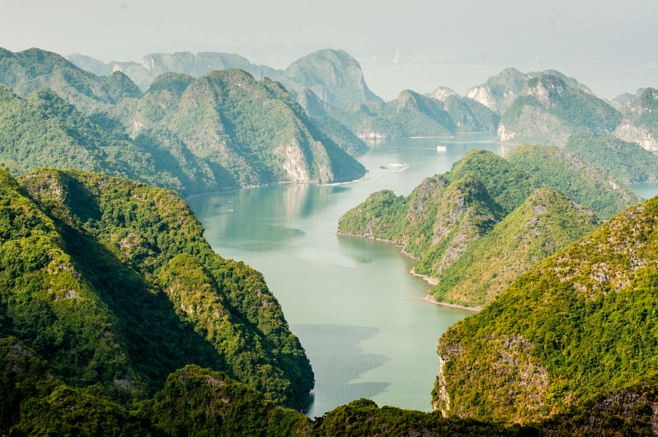 Paysage de la baie de Lan Ha